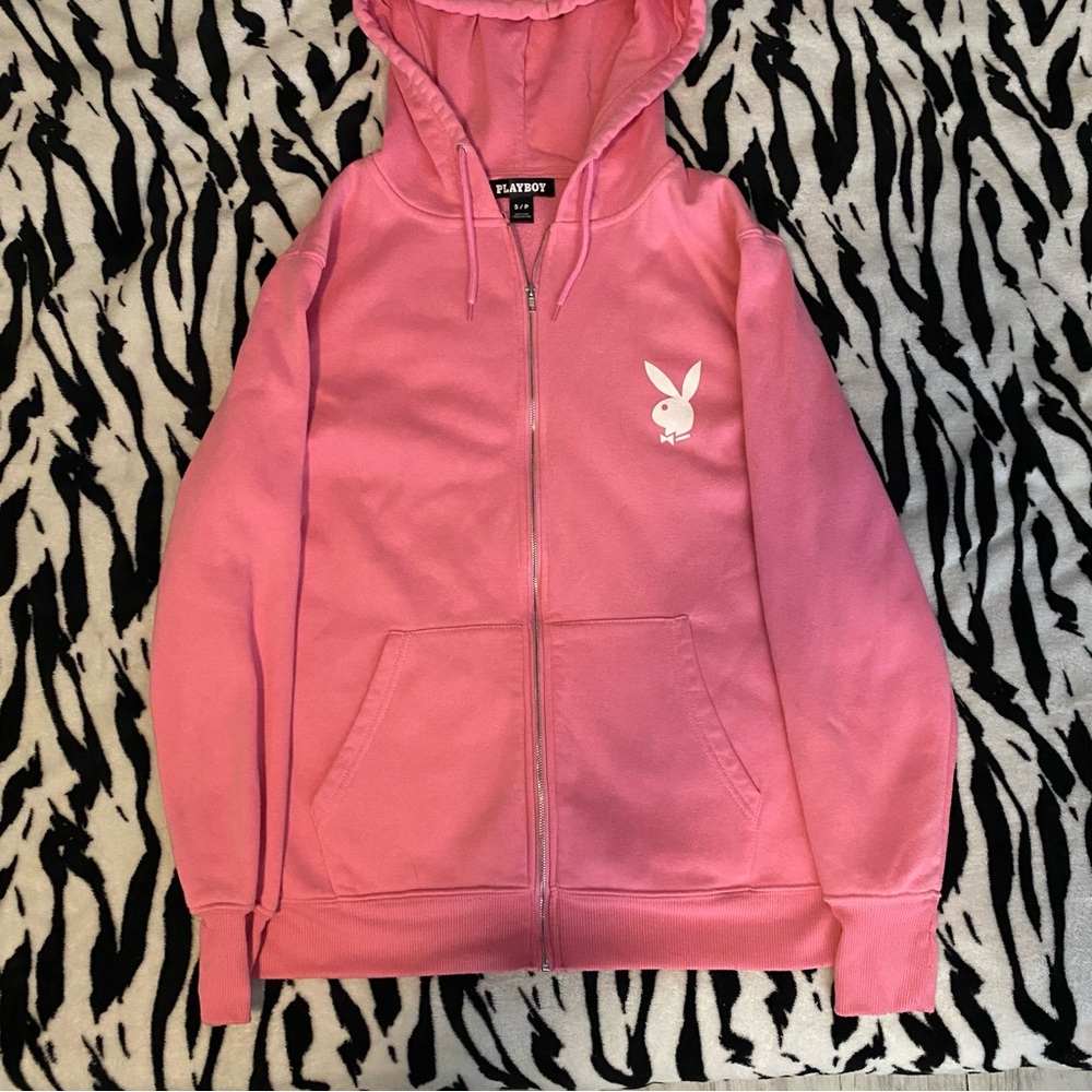PLAYBOY Pink Zip-Up Jacket